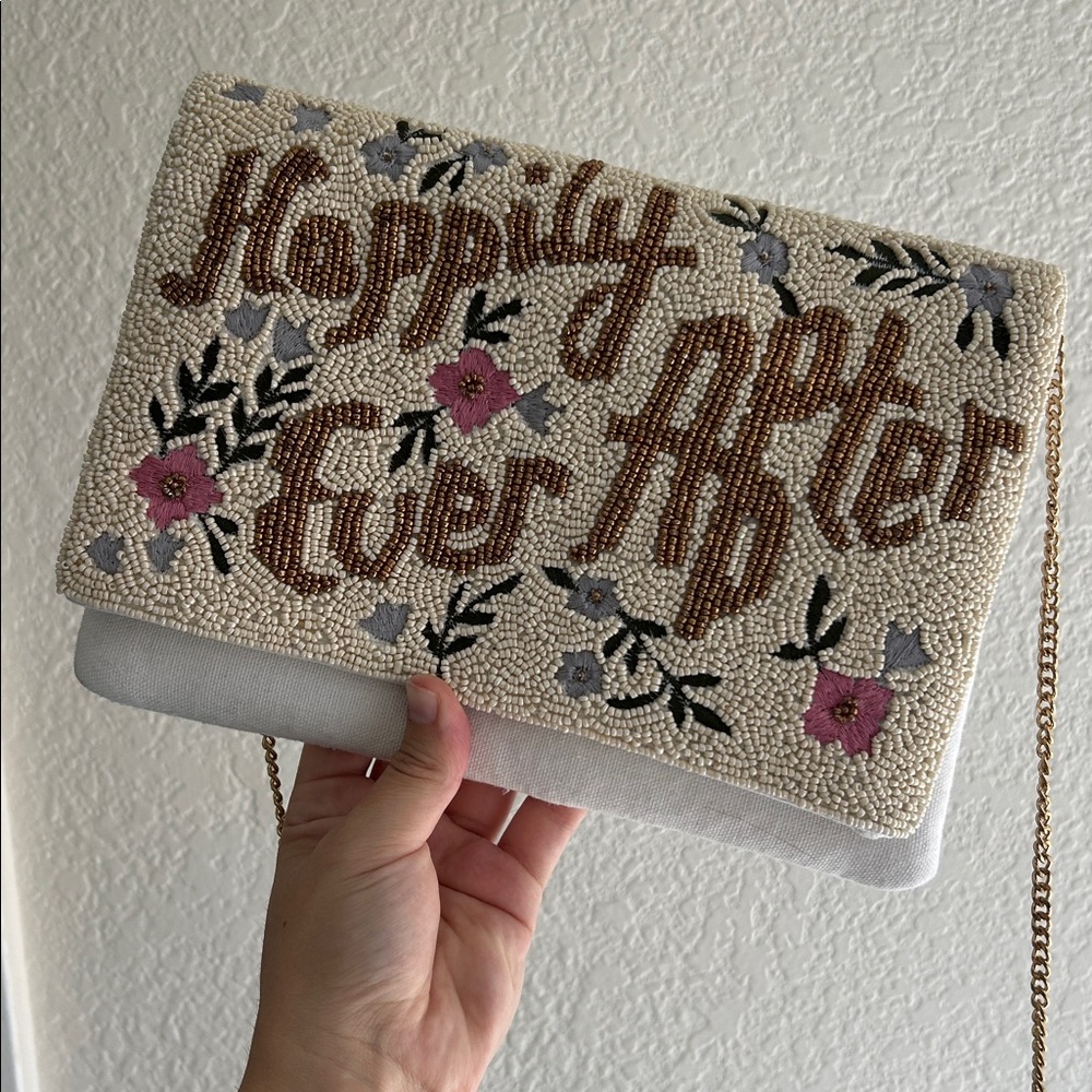 Beaded 'Happily Ever After' Clutch